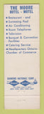 Matchbook Cover - Moore Hotel Motel Ontario OR