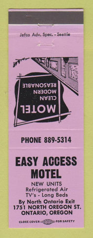 Matchbook Cover - Easy Access Motel Ontario OR LAVENDER
