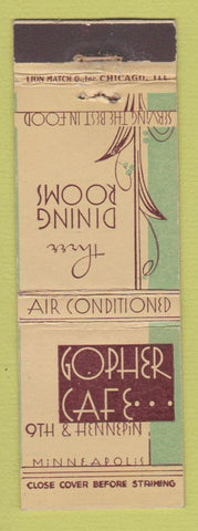 Matchbook Cover - Gopher Cafe Minneapolis MN