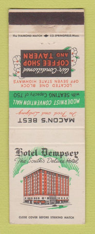 Matchbook Cover - Hotel Dempsey Macon GA WEAR