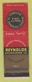 Matchbook Cover - Reynolds Engineering Rock Island IL WEAR