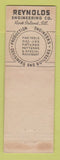 Matchbook Cover - Reynolds Engineering Rock Island IL WEAR