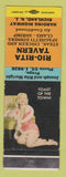 Matchbook Cover - Rio Rita Tavern Richland NJ pinup WEAR
