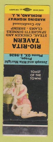 Matchbook Cover - Rio Rita Tavern Richland NJ pinup WEAR