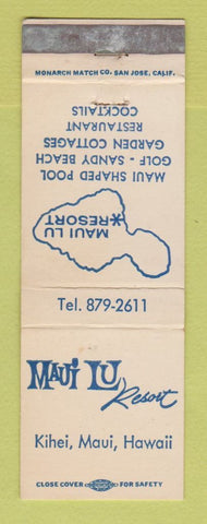 Matchbook Cover - Maui Lu Resort Kihei Hawaii WEAR
