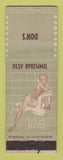 Matchbook Cover - Don's Pinup Oakland CA WEAR