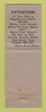 Matchbook Cover - Mary's Drive In Redmond OR WORN