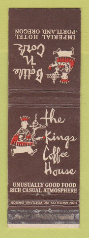 Matchbook Cover - Kings Coffee House Portland OR Imperial Hotel WEAR