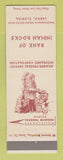 Matchbook Cover - Bank of Indian Rocks Largo FL