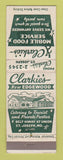Matchbook Cover - Clarkie's Restaurant St Joseph MO