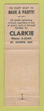 Matchbook Cover - Clarkie's Restaurant St Joseph MO