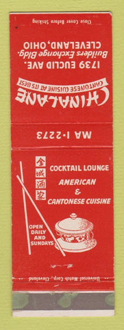 Matchbook Cover - Chinalane Chinese Restaurant Cleveland OH WEAR