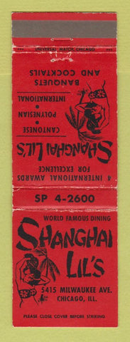 Matchbook Cover - Shanghai Lil's Chicago IL Polynesian girlie WEAR