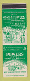 Matchbook Cover - Powers Hotel Rochester NY