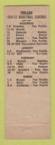 Matchbook Cover - University of Southern California Trojans USC Schedule