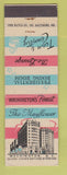 Matchbook Cover - Mayflower Hotel Washington DC