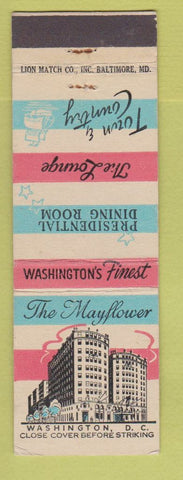 Matchbook Cover - Mayflower Hotel Washington DC