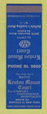 Matchbook Cover - Kenton Manor Court Buffalo NY