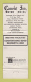 Matchbook Cover - Camelot Inn Motor Hotel Tulsa OK WEAR