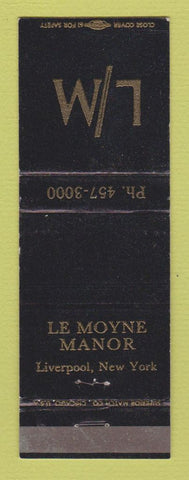 Matchbook Cover - Le Moyne Manor Liverpool NY