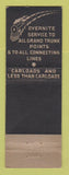 Matchbook Cover - Grand Truck Railroad  WEAR