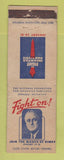 Matchbook Cover - March of Dimes Franklin Roosevelt Infantile Paralysis WEAR