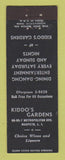 Matchbook Cover - Kiddo's Gardens Maspeth LI NY