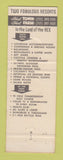 Matchbook Cover - Host Farm Resort Motel Lancaster PA