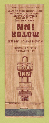 Matchbook Cover - Farewell Bend Motor Inn Huntington OR