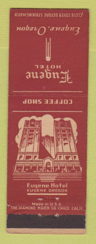Matchbook Cover - Eugene Hotel OR