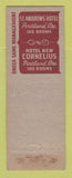 Matchbook Cover - Eugene Hotel OR