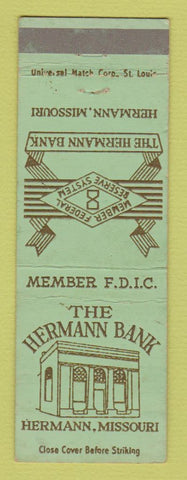 Matchbook Cover - Hermann Bank Hermann MO