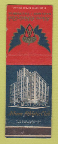 Matchbook Cover - Athens Athletic Club Oakland CA