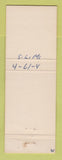 Matchbook Cover - Leonard Sweat's S&W Cocktail Lounge Inverness FL pinup