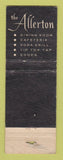 Matchbook Cover - Allerton Hotel Chicago IL POOR STRIKER