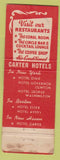Matchbook Cover - Hotel Governor Clinton New York City WEAR