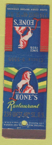 Matchbook Cover - Leone's Restaurant New York City feature WEAR