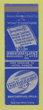 Matchbook Cover - Burlington Hotel Bartlesville OK