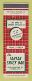 Matchbook Cover - Tartan Snack Bar London ON