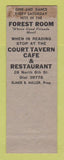 Matchbook Cover - Miller's Hotel Strausstown PA WEAR