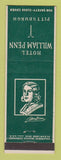 Matchbook Cover - Hotel William Penn Pittsburgh PA