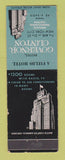 Matchbook Cover - Hotel Governor Clinton New York City WEAR
