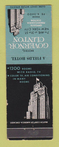 Matchbook Cover - Hotel Governor Clinton New York City WEAR