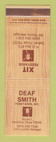 Matchbook Cover - Deaf Smith Xit eed Hereford Dalhart TX