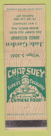 Matchbook Cover - Jade Garden Chinese Restaurant Miami Beach FL WEAR