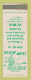 Matchbook Cover - Desert Motel Portland OR WEAR