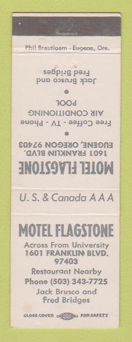 Matchbook Cover - Motel Flagstone Eugene OR