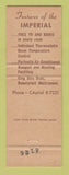 Matchbook Cover - Bottle n Cork Imperial Hotel Portland OR