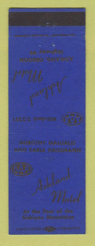 Matchbook Cover - Ashland Motel Ashland OR