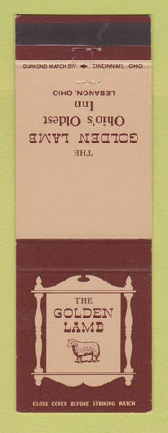 Matchbook Cover - The Golden Lamb Lebanon OH
